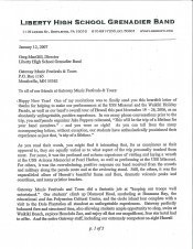 Liberty Testimonial Letter